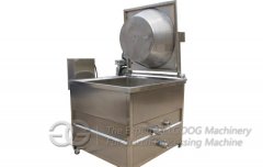 Gas Heating Automatic Stirring and Discharging Type Peanut Deep Fryer Machine 